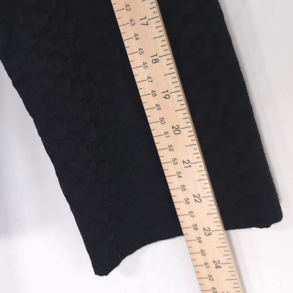 EILEEN FISHER Women's Jacket Coat MEDIUM Black Button Front ITALIAN FABRIC - Picture 4 of 10